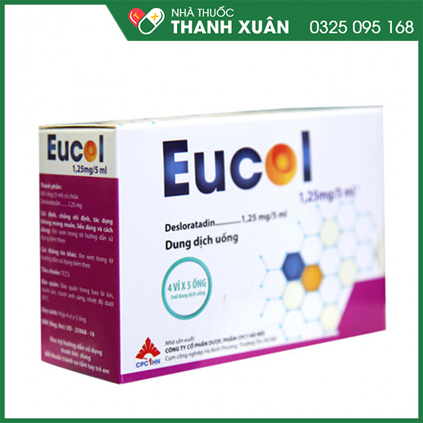 Eucol điều trị viêm mũi dị ứng